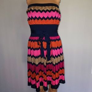 Multi-colored Laundry by Shelli Segal Dress Sz M